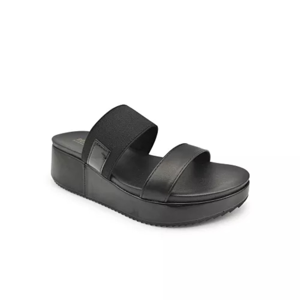 Kenneth Cole Reaction Black Platform Sandals